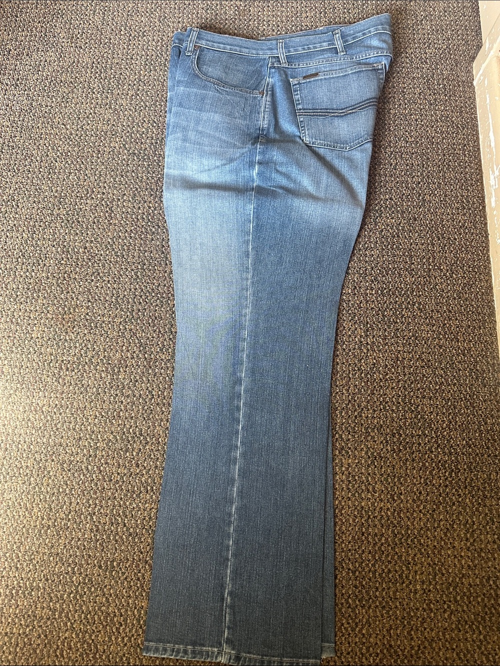 Ariat light wash relaxed bootcut jean